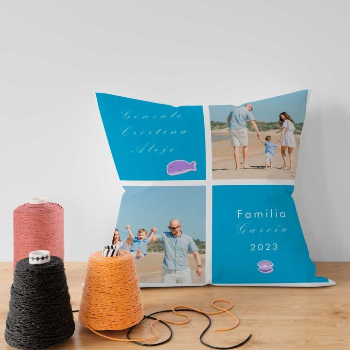 Cojín personalizado con foto - Entrega en 24/48 horas